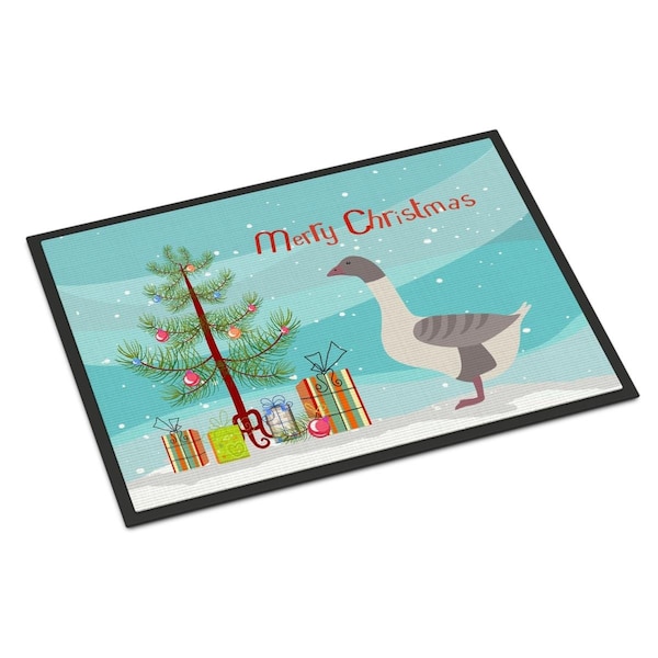 Carolines Treasures Buff Grey Back Goose Christmas Indoor or Outdoor Mat, 24 x 36 in. BB9268JMAT - main